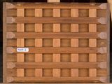 a picture of a wooden box with a label on it