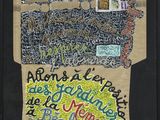 an image of a piece of art with words written on it