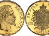 an image of a gold sovereign coin with a crown on it