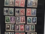 an image of a picture of a collection of stamps on display