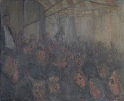 Hervé THIBAULT (né en 1944) La terrasse du café