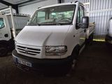 a white van that is parked in a garage
