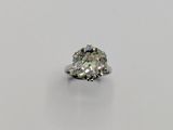 an oval cut diamond ring set in white gold