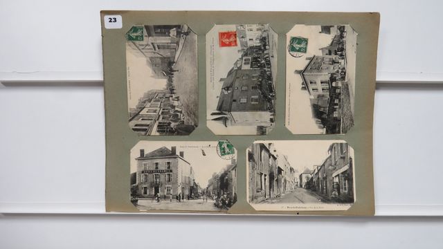 Dun-le-Palleteau : Lot de 10cpa (dont La Rue de la Barre. Carte r...