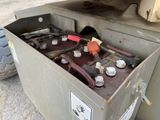 a metal box with a bunch of electrical equipment inside of it