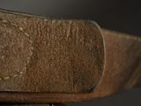 a close up of a piece of wood with a piece of wood sticking out of it
