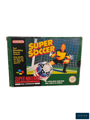 une boîte contenant un jeu de football miniature