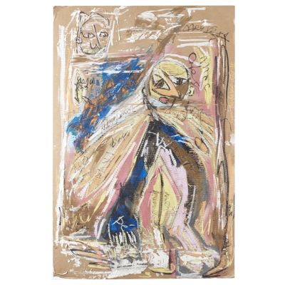 une image d'un tableau représentant une femme en robe blanche
