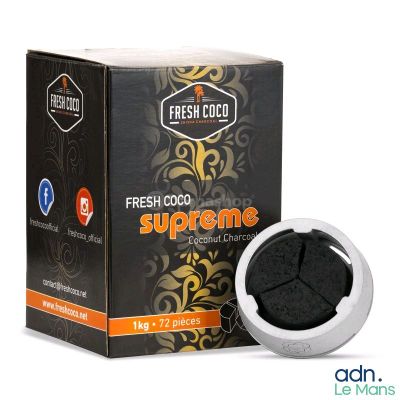 des capsules de café « Fresh Cool Supreme » dans une boîte, accompagnées d'une autre boîte de ces mêmes capsules