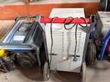 many different types of generators in a garage