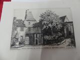 a picture of a drawing of a house on a piece of paper