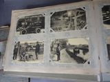 pictures of old fire trucks on display in a museum
