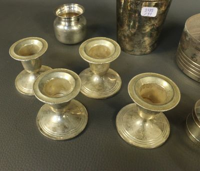 a lot of silver objects on the table