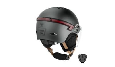 2 Casques vélo Casr GLOW AVEC LED ET VISIERE GRIS ANTHRACITE…
