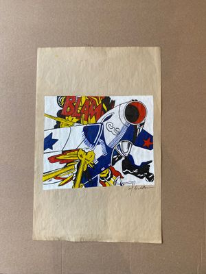 Roy Lichtenstein (1923-1997) Technique mixte sur papier crèm…