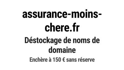 Nom de domaine assurance-moins-chere.