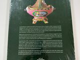 the back cover of a book with a picture of a woman on a carousel