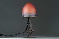 LAMPE de table à piètement fer forgé. (photo 2)