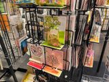 many cards on display in the store for sale