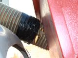 a close up of a gas pump with a hose attached to it