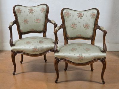 pair of antique chairs with floral upholstered upholstered upholstered upholstered upholstered upholstered upholstered upholstered uphol