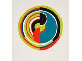 an image of a painting of a circle with different colors