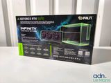 a close up of a box with a computer inside of it