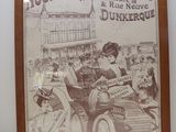 framed photograph of a vintage advertisement for a car show