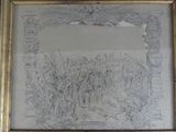 drawing of a picture of a group of soldiers in a line