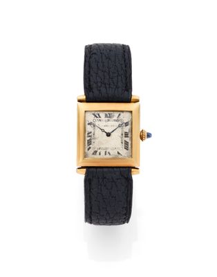 Montre-bracelet Cartier en or 18 carats sertie de diamants