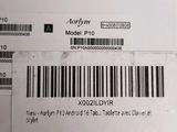 a barcode on the back of a laptop computer