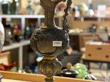 a vase that is sitting on a table in a store