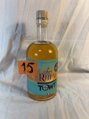 a bottle of liquor that is sitting on a table