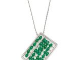 un collier d'émeraudes et de diamants