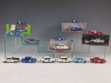 a lot of toy cars that are on display