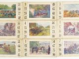 beaucoup de timbres sur lesquels figurent des personnes