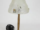 an image of a table lamp with a white shade on top of it