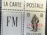 an image of a stamp with a picture of a man riding a horse