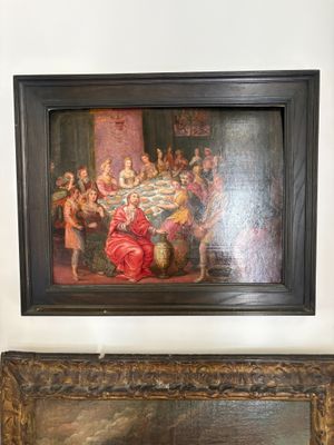 a picture of a painting hanging on the wall
