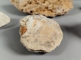 a close up of some rocks on a table
