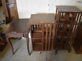 several pieces of furniture are stacked on top of each other in a room