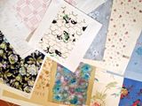 many different types of paper on the table