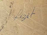 an image of a close up of a piece of cardboard with writing on it