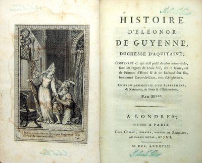 [LARREY (Isaac de)]. Histoire d'Éléonore de Guyenne, duchess…