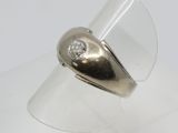 an image of a silver ring with a diamond on it