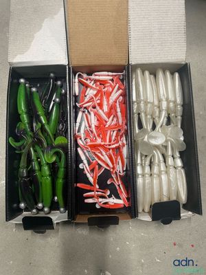 Important lot de leurres souples pour la pêche des carnassie…