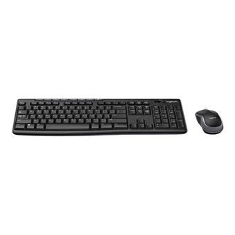 un clavier et une souris posés sur une surface blanche, avec un fond blanc