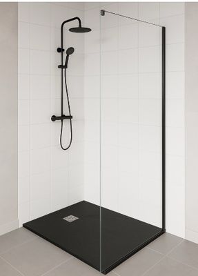 Lot comprenant 2 éléments dont : 1 Paroi de douche à l’itali…