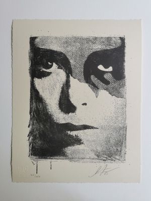 Shepard Fairey - Une icône craquelée Letterpress