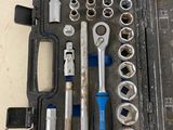 a tool set in a tool case on a table